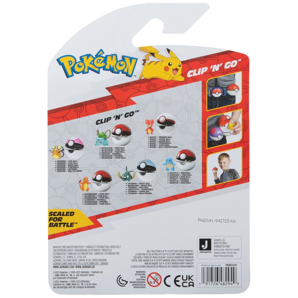 Pokémon Clip'n'Go Glumanda & Schwerer Pokéball