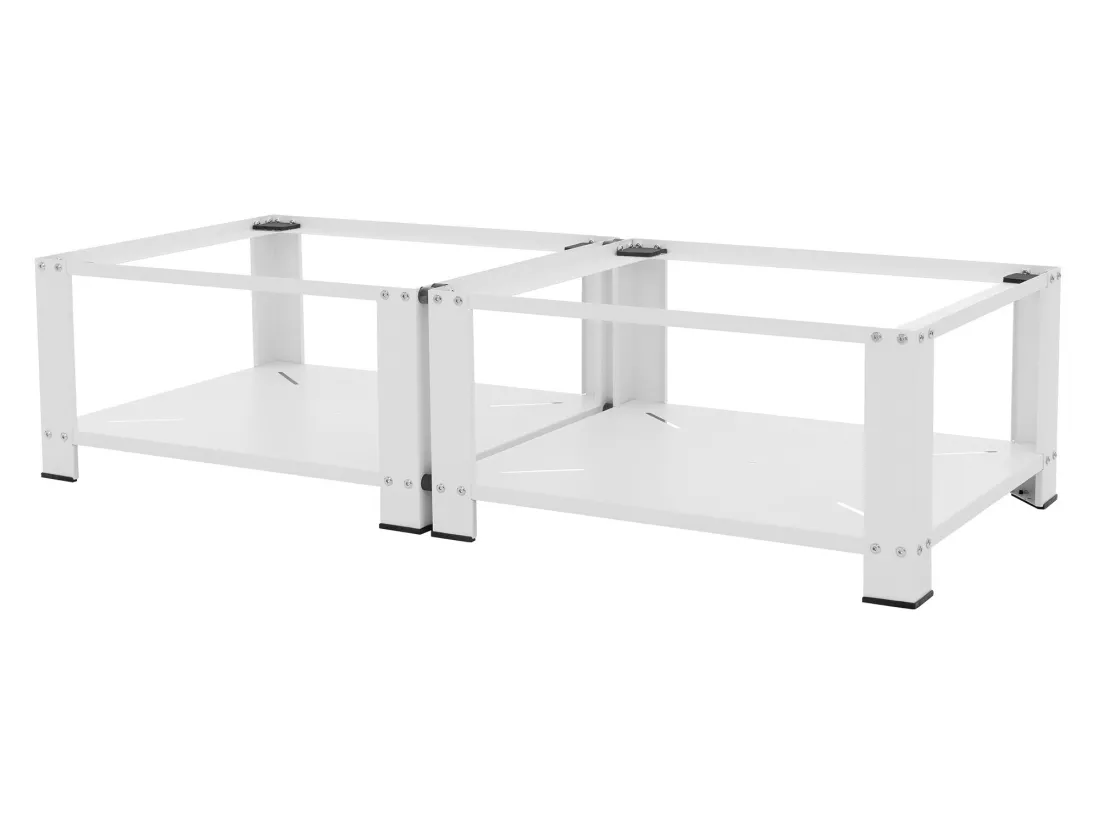 Socle machine à laver double avec étagère base 150 kg/support ML-DESIGN