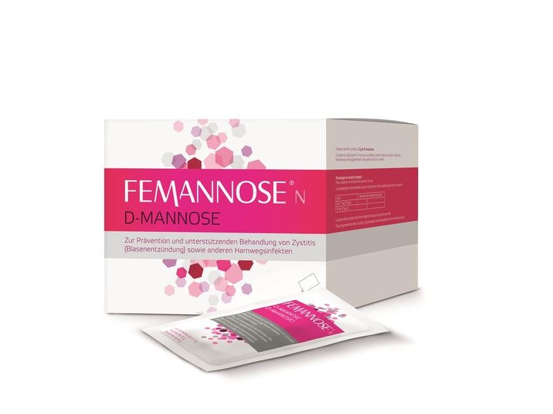 Femannose N D-Mannose 60 Beutel Zur Behandlung und Prävention von unkomplizierten Blasenentzündungen