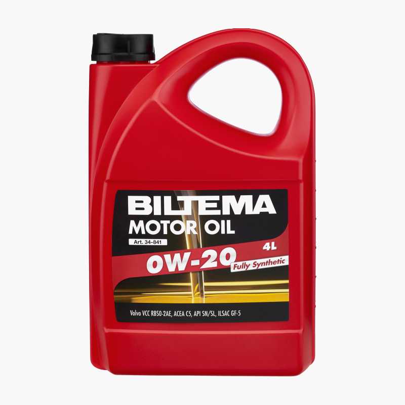 Helsyntetisk motorolje 0W-20, ACEA C5, 4 liter