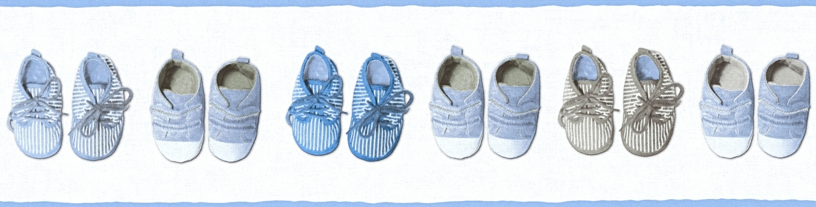 Vlies-Borte LITTLE STARS - blau - 13 cm