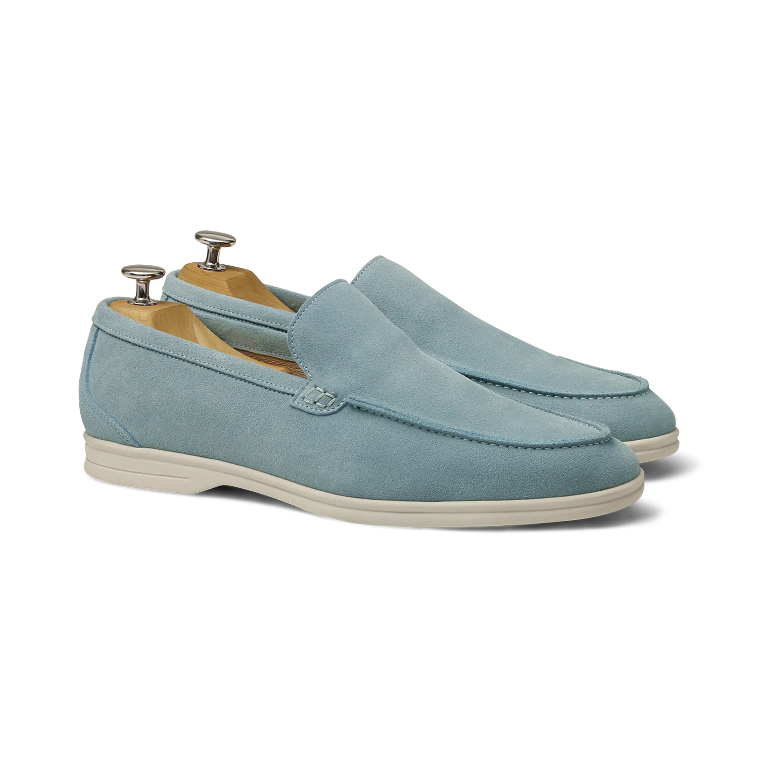 Momy-Mocassin en veau velours jean