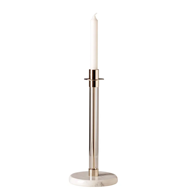 Tecnolumen - Sabbatleuchter SL30 Kerzenständer, Marmor weiss