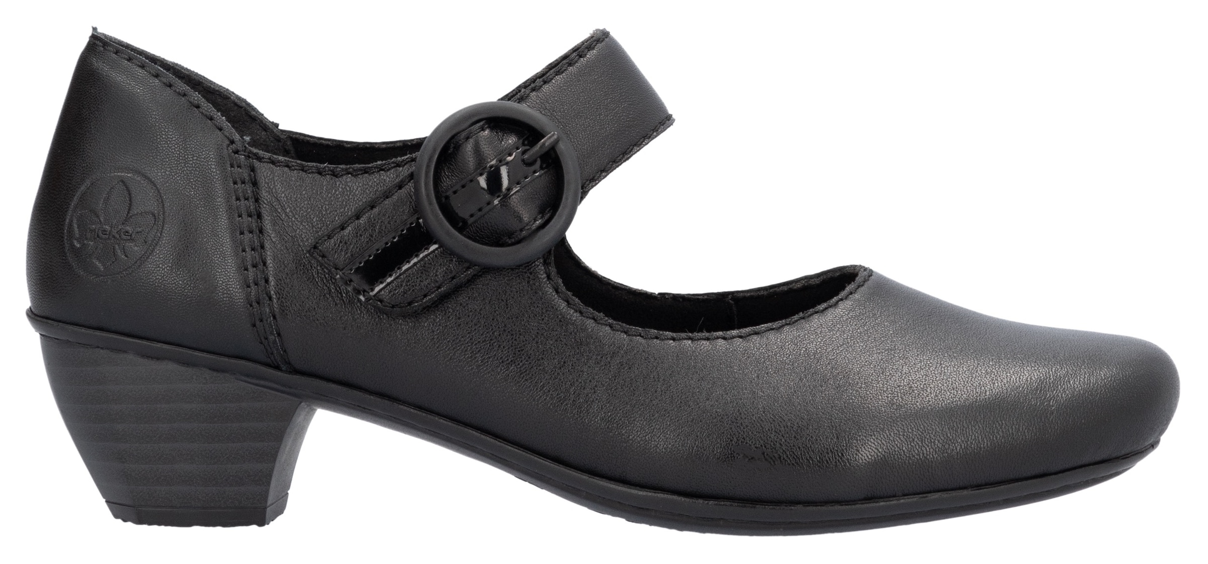 Rieker Spangenpumps  , Festtagsschuh, Pumps, Trichterabsatz, mit Klettriemchen