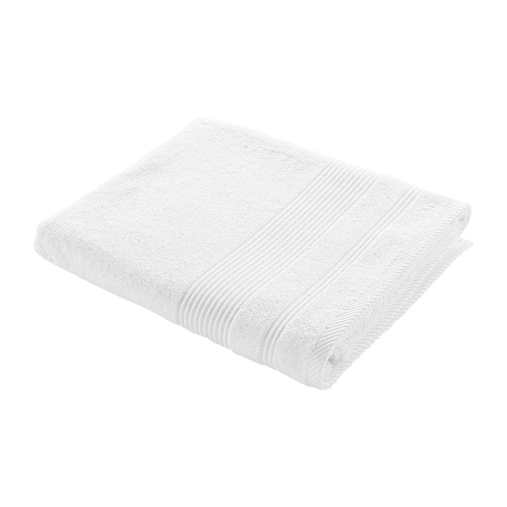 Drap de bain coton blanc 90x150cm