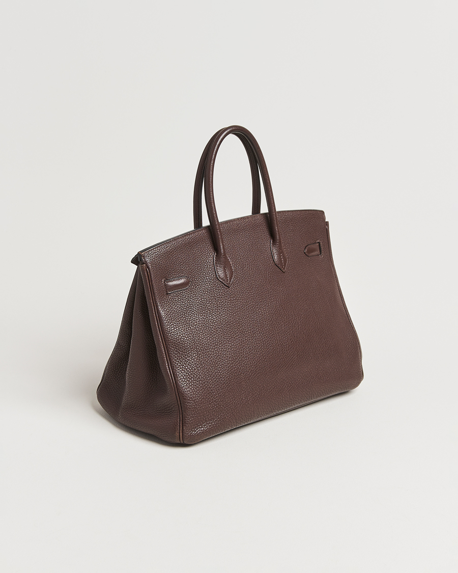 Hermès Pre-Owned Birkin 35 Taurillon Clémence Ebène