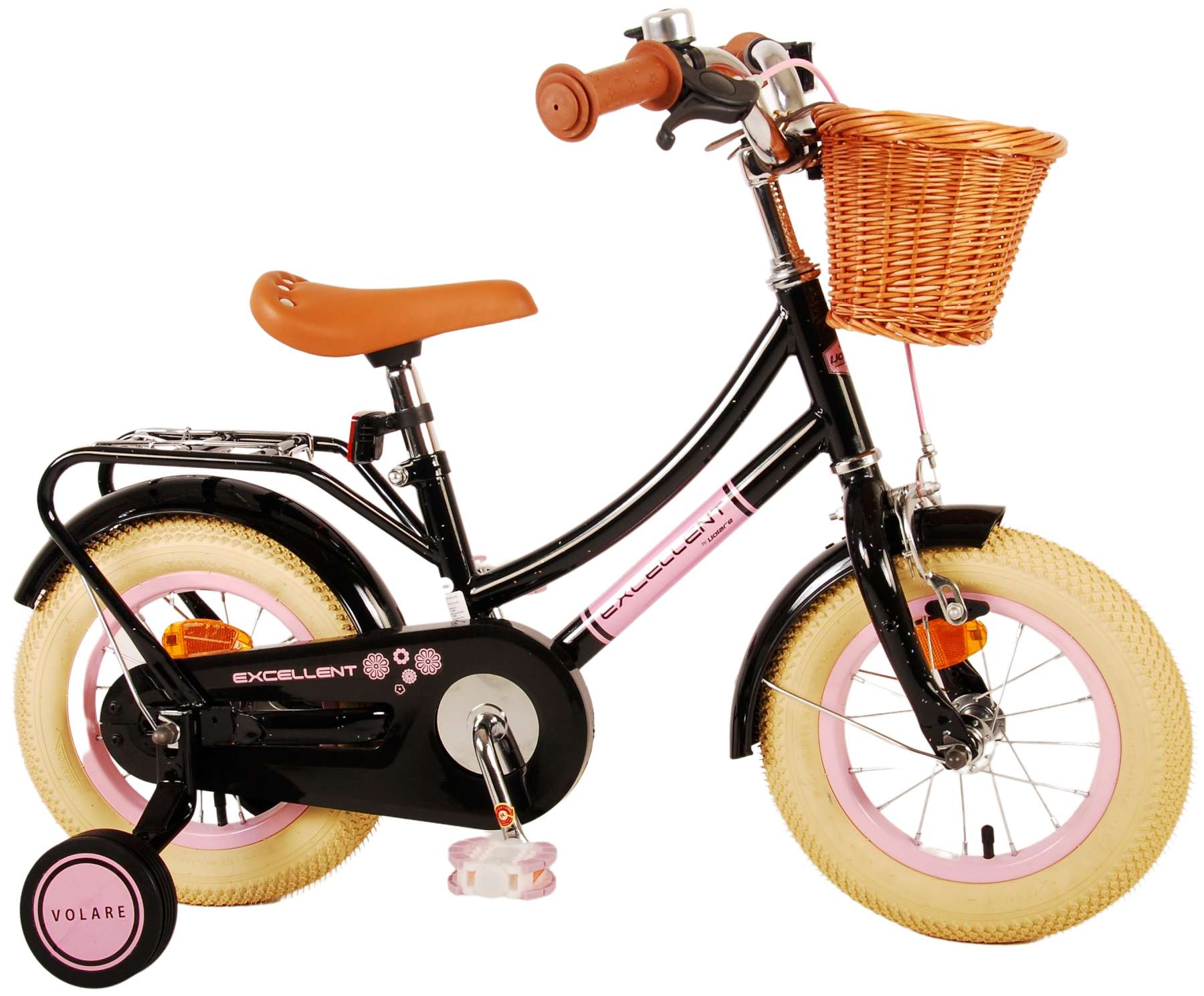 TPFSports Excellent Kinderfahrrad - Mädchen - 12 Zoll - Rücktritt + Handbremse - Grün