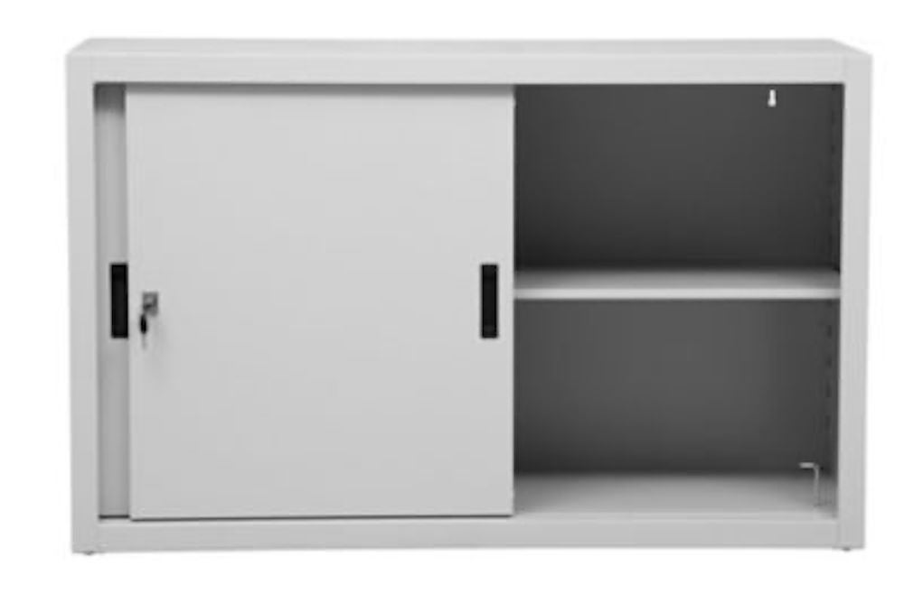 PROREGAL Schuifdeurkast Ant 2 Plankhoogtes HxBxD 75 x 120 x 45 cm Grijs