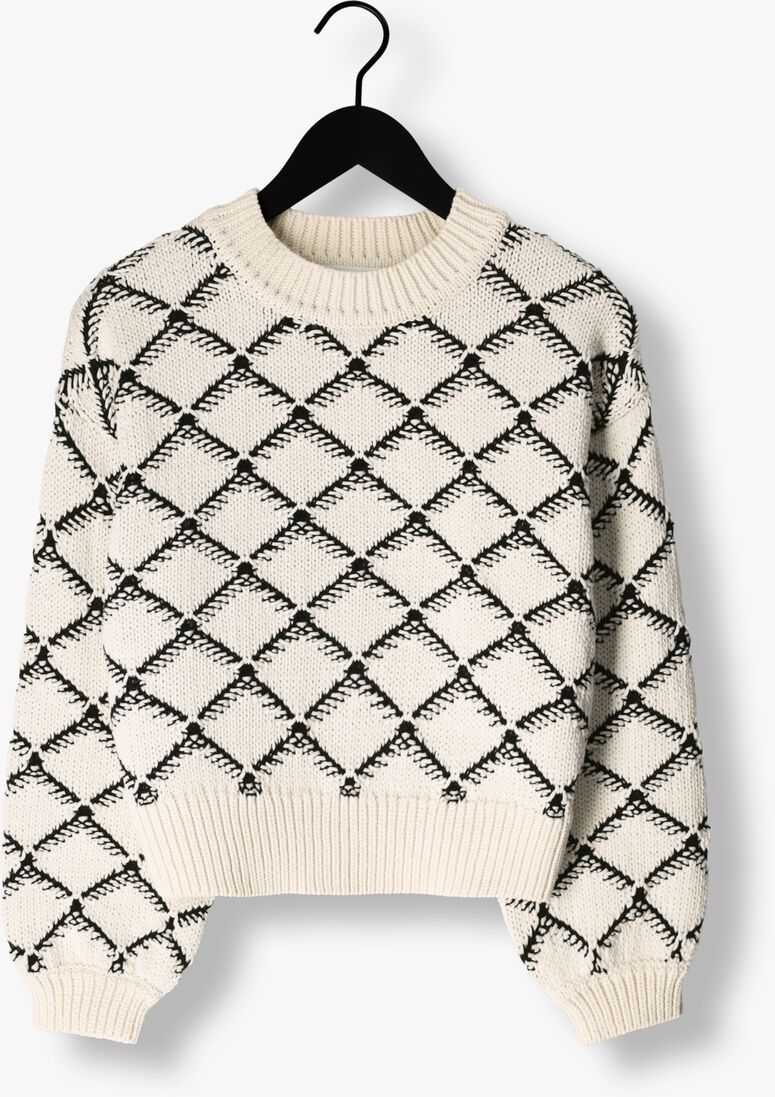 SELECTED FEMME beige selected femme trui slfolivia ls cropped knit o-neck