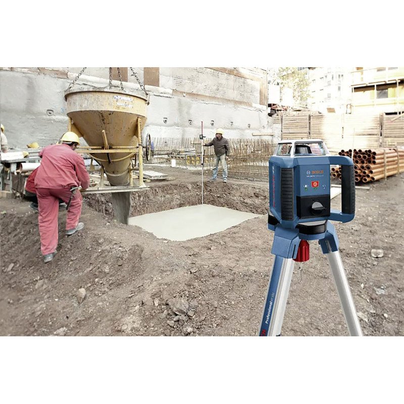 Laser rotatif GRL 400 H Set Bosch Professional + Cellule de réception LR 1 + Trépied BT 152 + Mire GR 2400