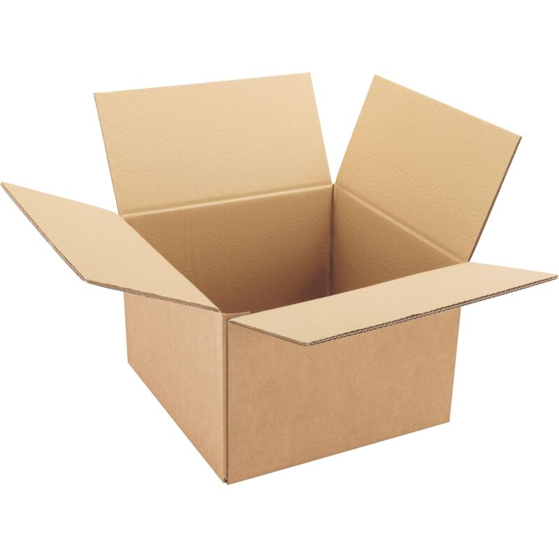 Carton Caisse américaine kraft brun simple cannelure L 25 x l 25 x H 25 cm