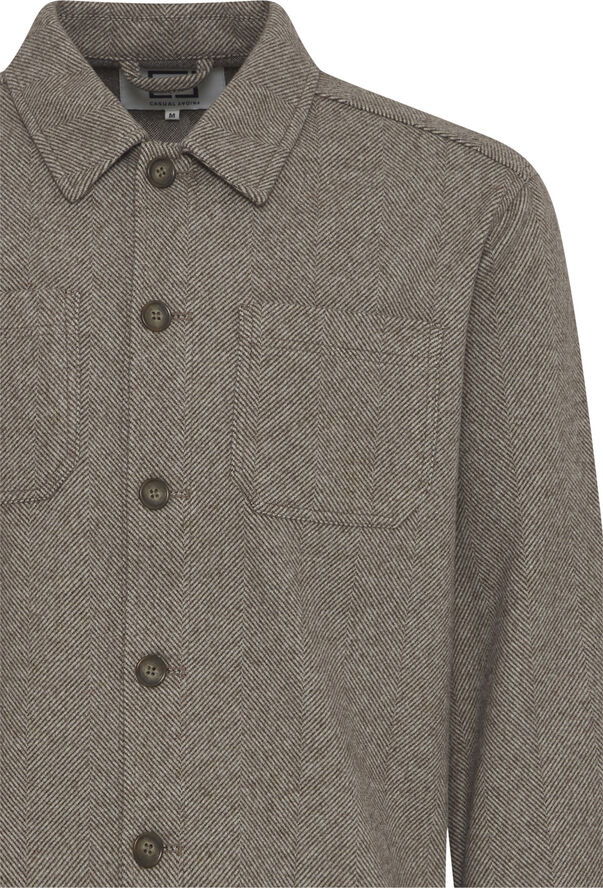 Casual Friday CFGIBSON herringbone jacket Silver mink melange