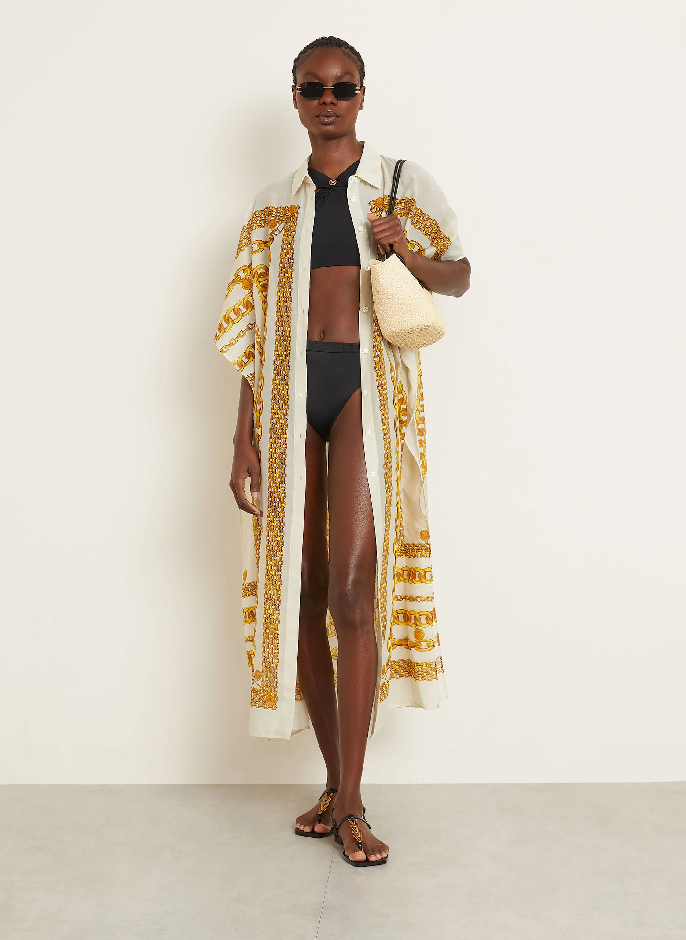VERSACE High-Neck-Bikini-Top