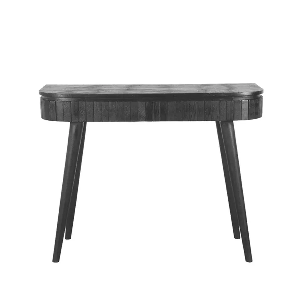 LABEL51 Bureau Nils - Zwart - Mangohout - 100cm