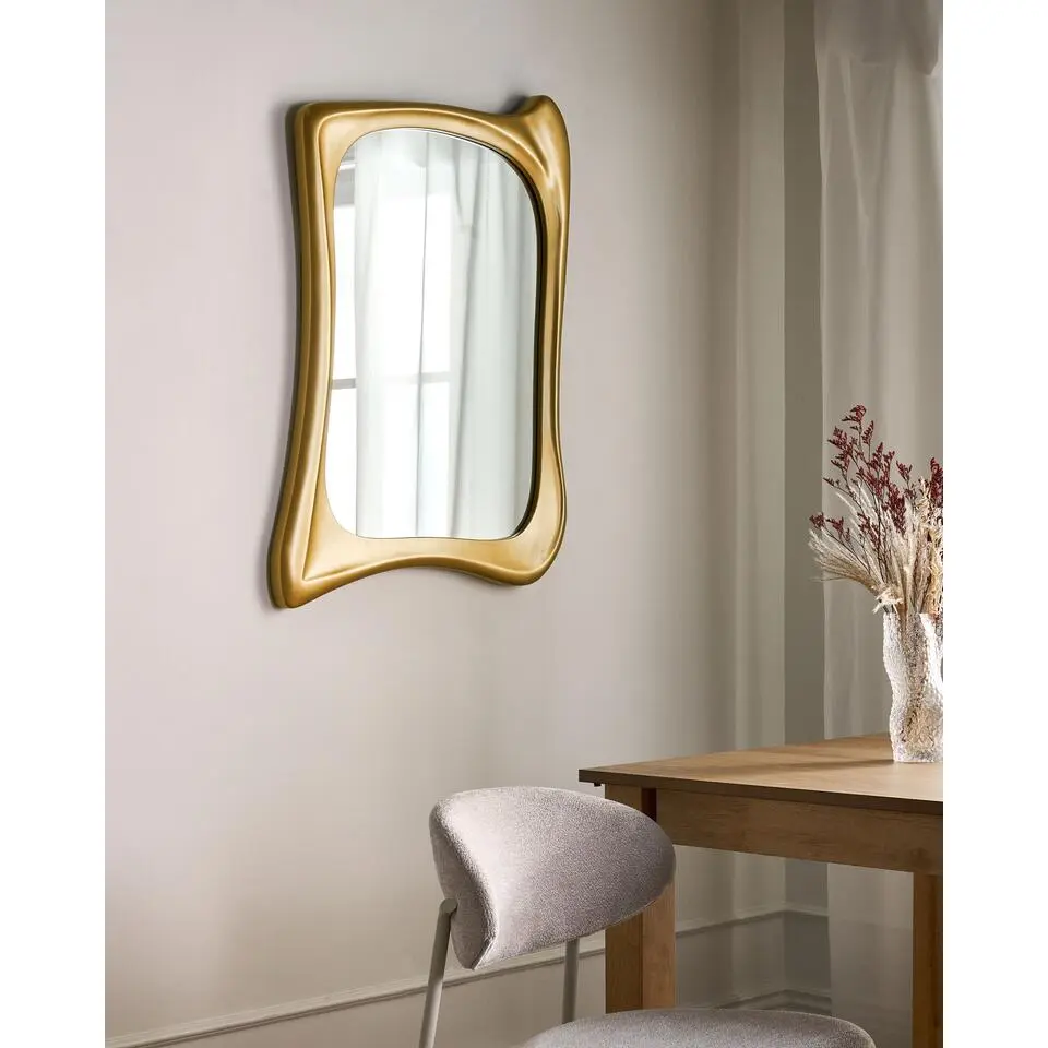CONCARNEAU - Wandspiegel - Goud - PU glas/MDF