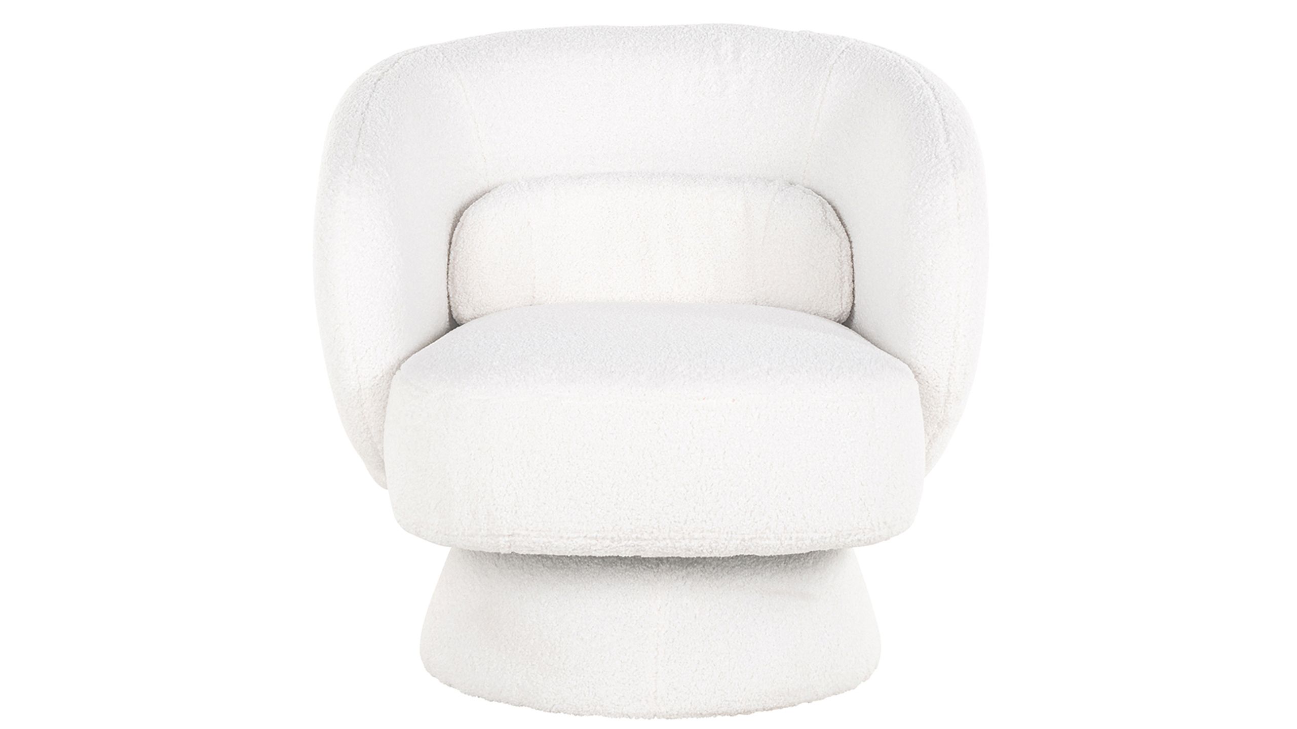 Draaifauteuil 211089 White Furry  Senna B79 x D75 x H76 cm