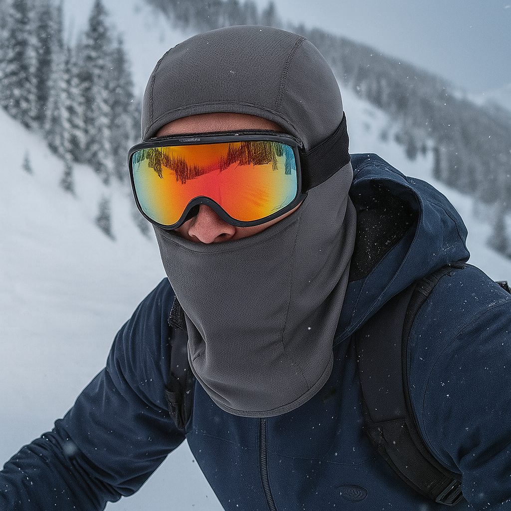 Ski Sturmhaube Motorrad Halstuch Kälte   UV Gesichts Schutzmaske - Grün