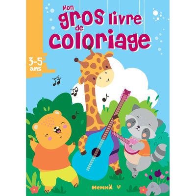 Mon Gros Livre de Coloriage : Animaux Musique