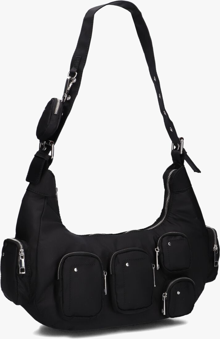 N\u00DANOO zwarte n&uacute;noo schoudertas sally pocket recycled nylon