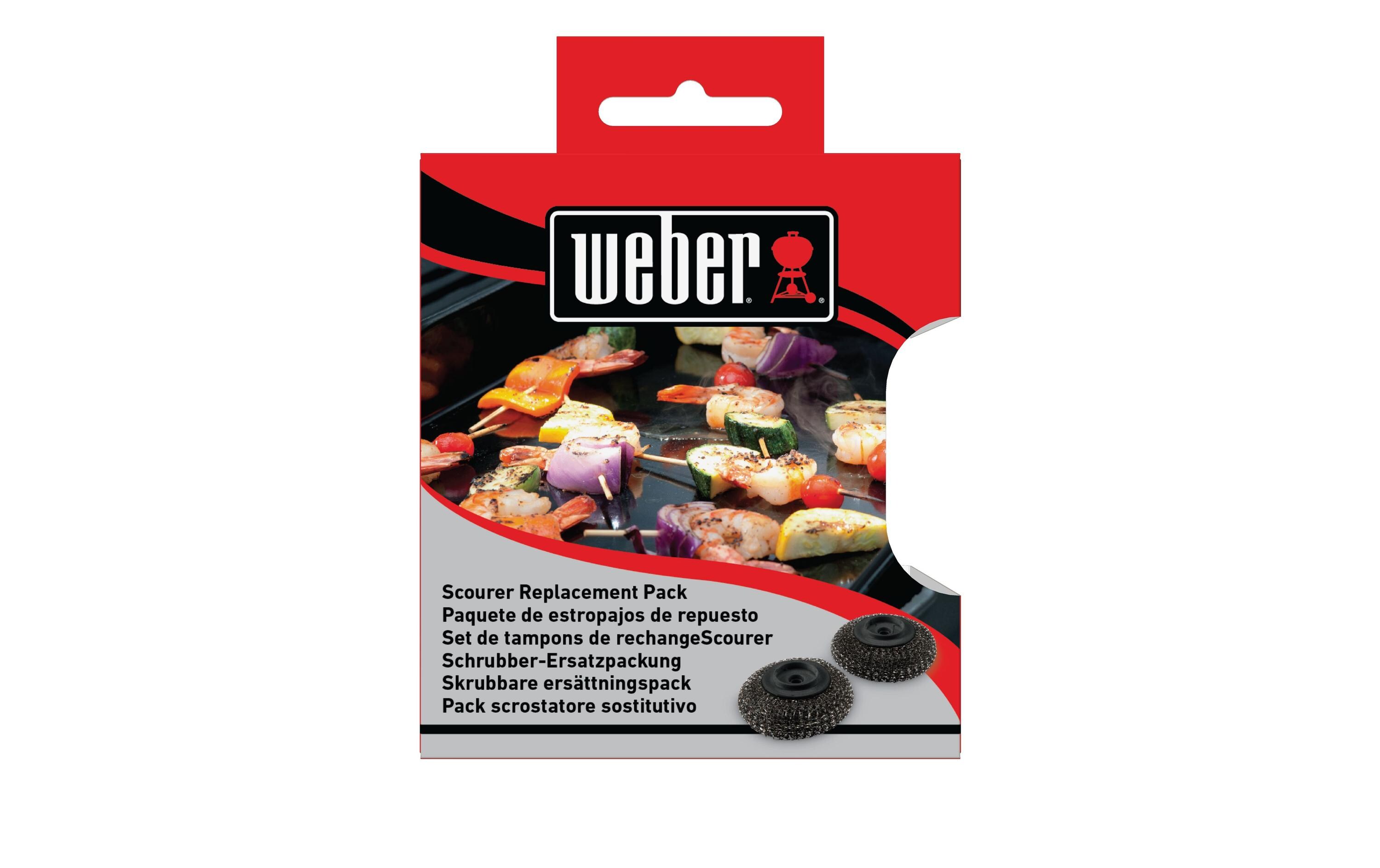Ersatzbürstenkopf für Plancha-Spülbürste, Schwarz, 2 StückErsatzkopf für Weber-Plancha-Spülbürste