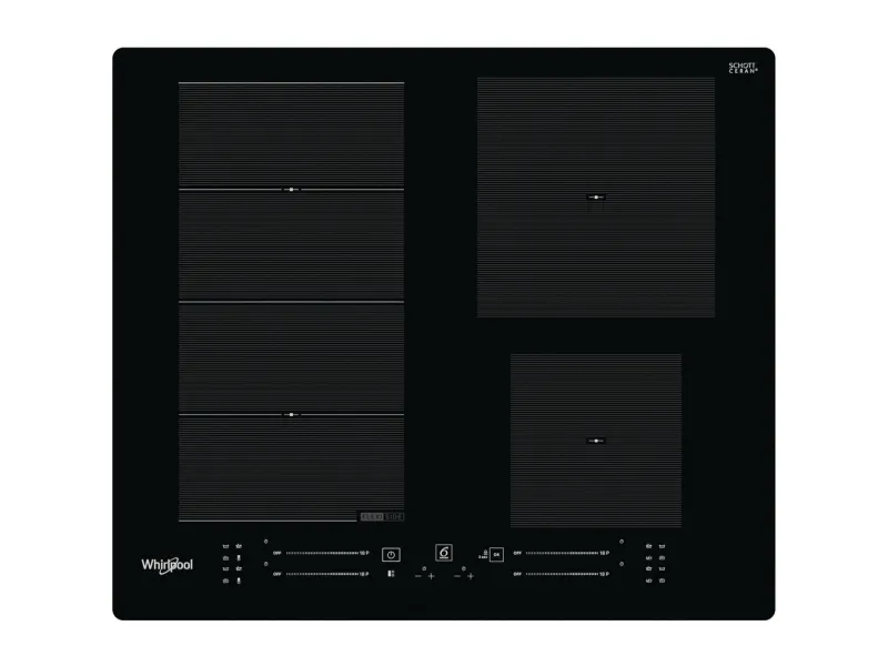 Whirlpool WF S7560 NE, Sort, Indbygget, 60 cm, Zone induktionskogeplade, Keramisk, 4 zone(s)