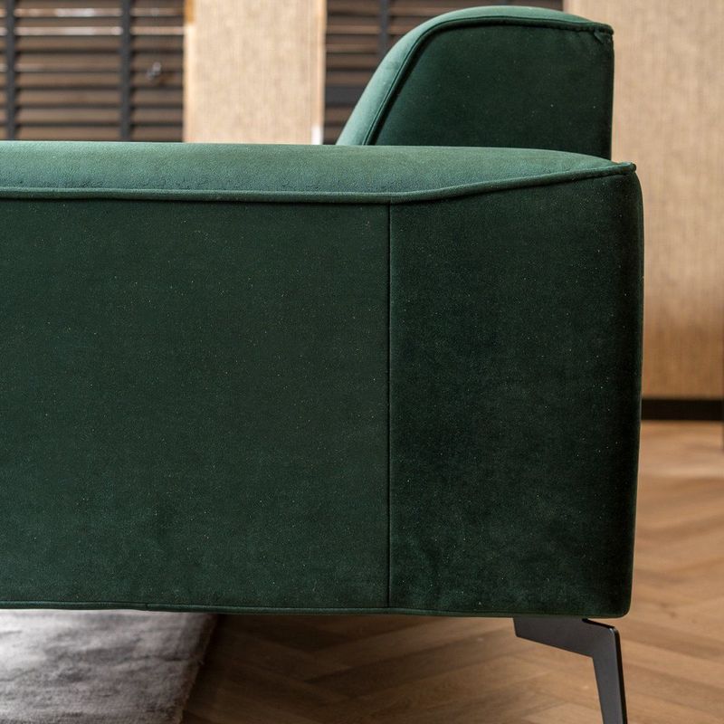 Bronx71 Velvet 2,5-zits bank Vegas groen - Comfortabele en stijlvolle bank
