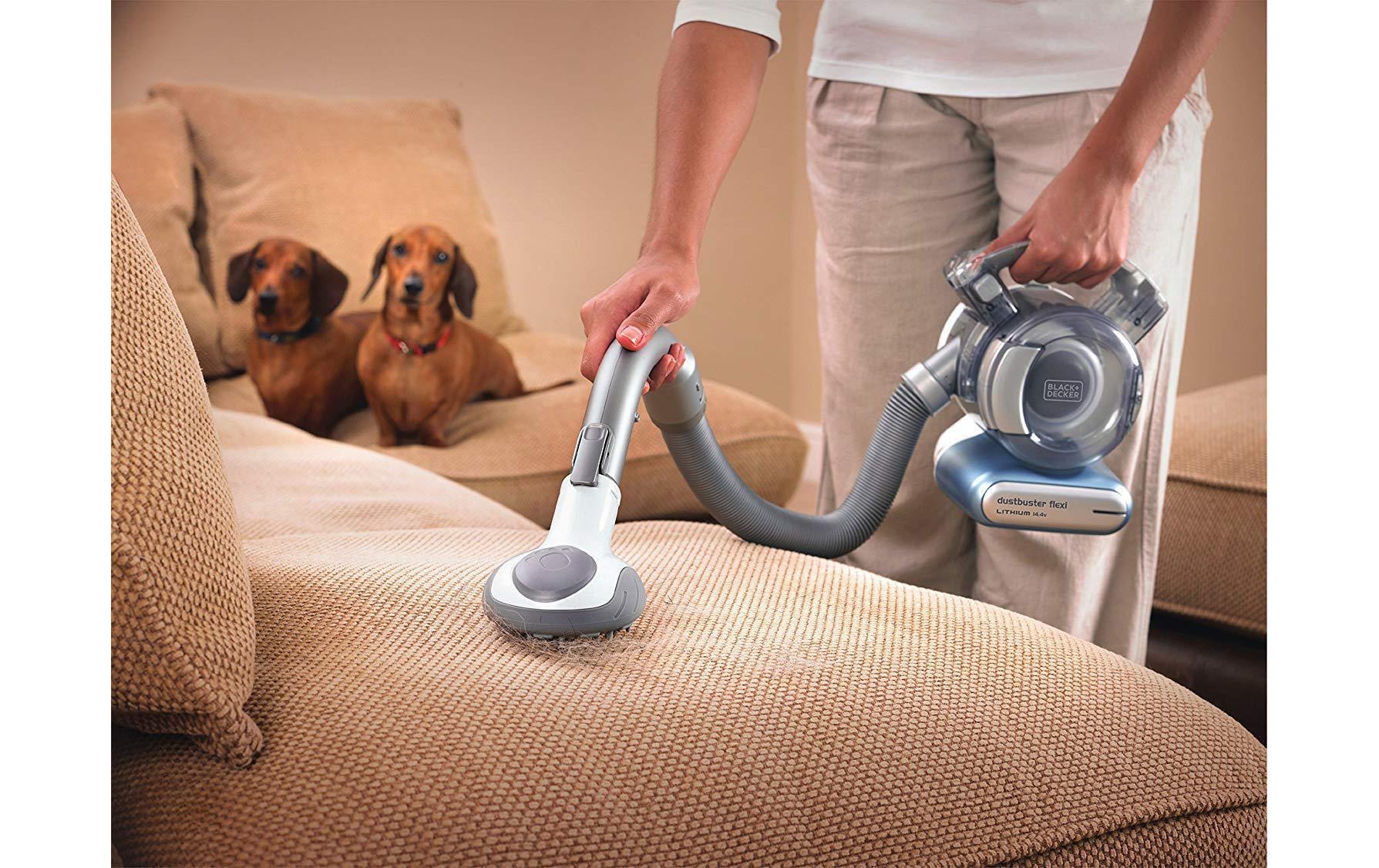 Black + Decker Akku-Handstaubsauger »Dustbuster Flexi Silber, Blau«