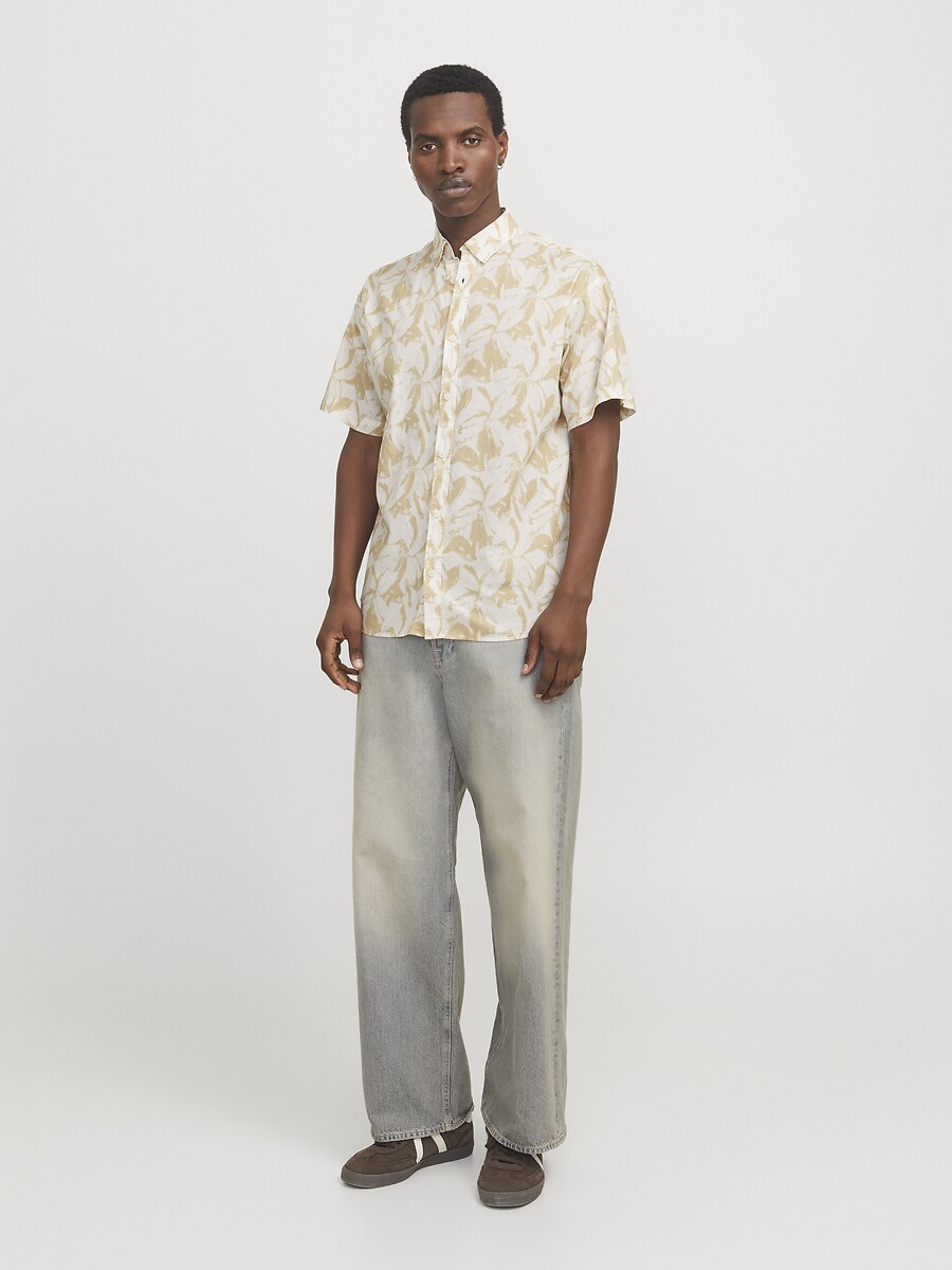 JACK & JONES<br>Camisa de algodão estampada