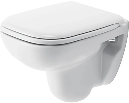 DURAVIT wandcloset D-Code, diepspoel, met rand, kort, wit, glanzend, zonder toiletzitting 2211090000