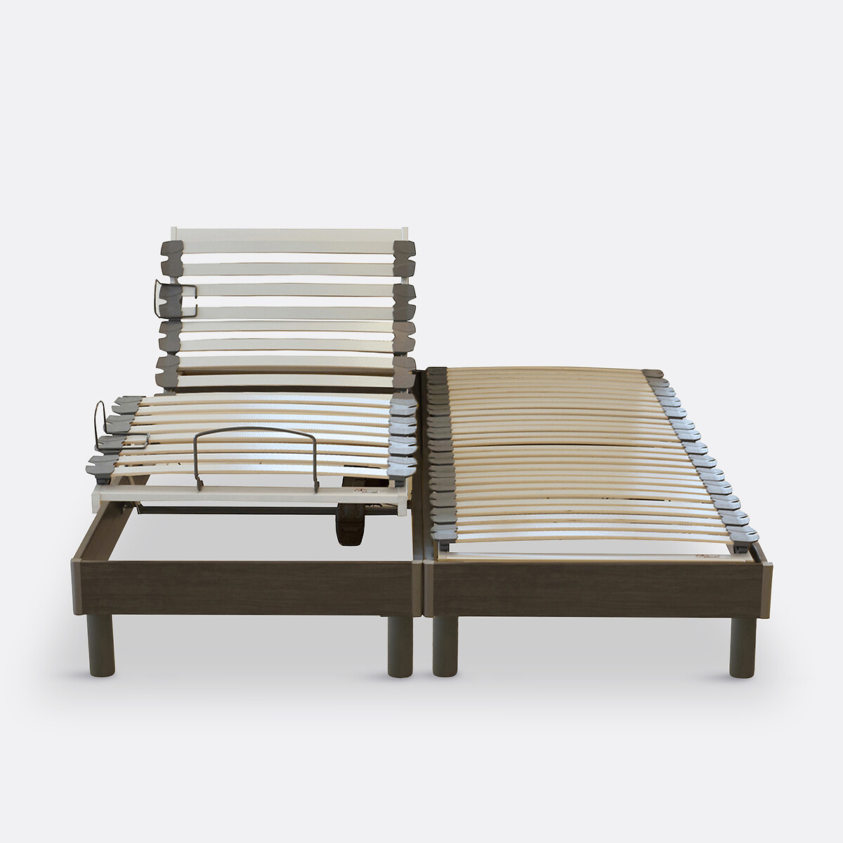 LA REDOUTE INTERIEURS<br>Cama elétrica com estrado de ripas de madeira