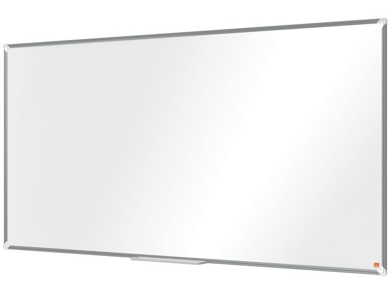 Nobo Premium Plus Whiteboard Stahl 90 x 180 cm, magnethafte Stahl Whiteboard im klassischen Format 90 x 180 cm mit magnetischer Oberfläche und Eckmontage