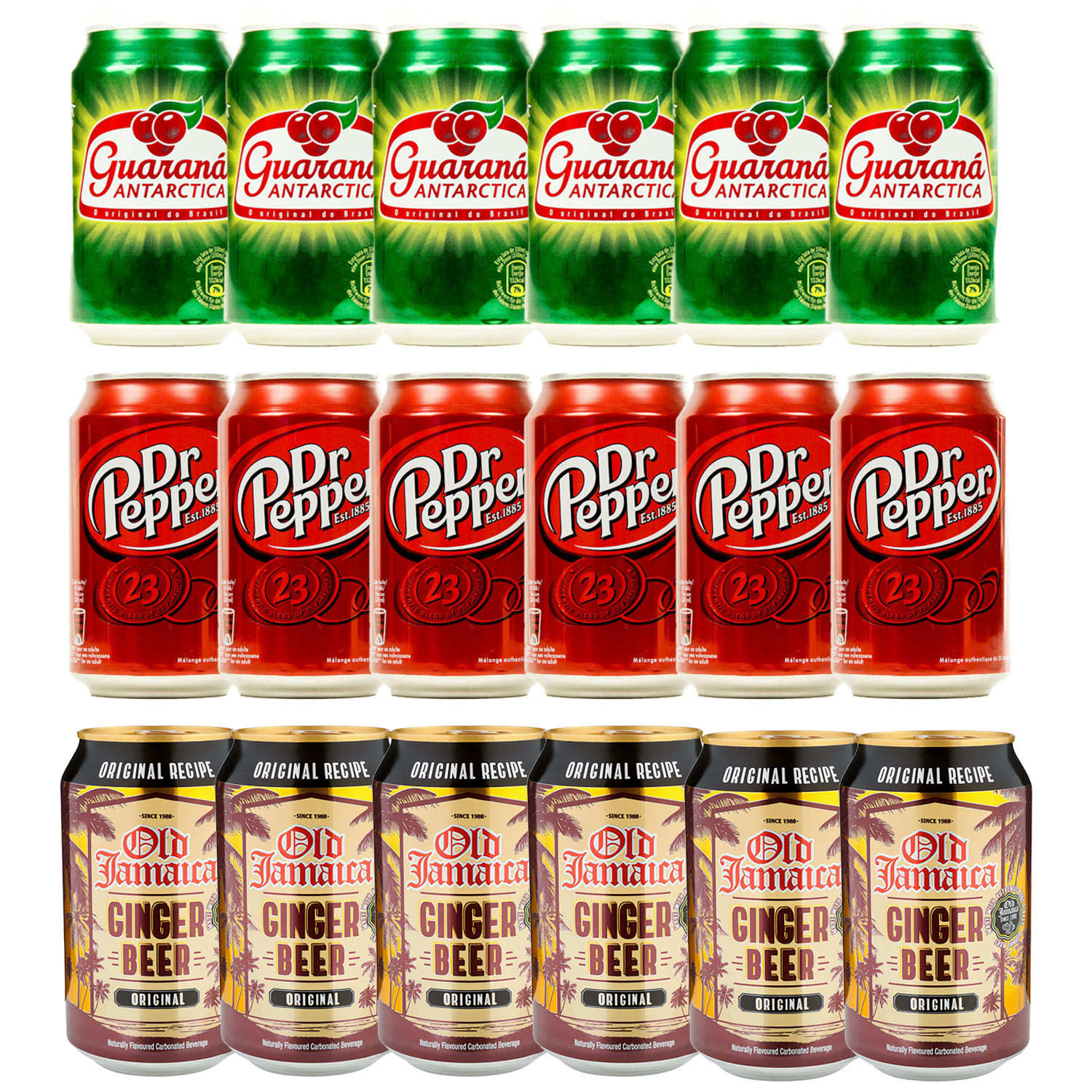 Lot de 18 canettes de soda