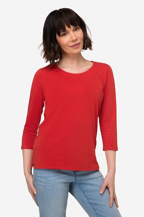 T-Shirt, Rundhals, 3/4-Ärmel