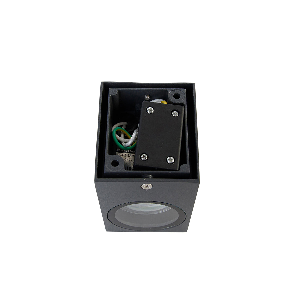 QAZQA Moderne wandlamp donkergrijs IP44 - Baleno