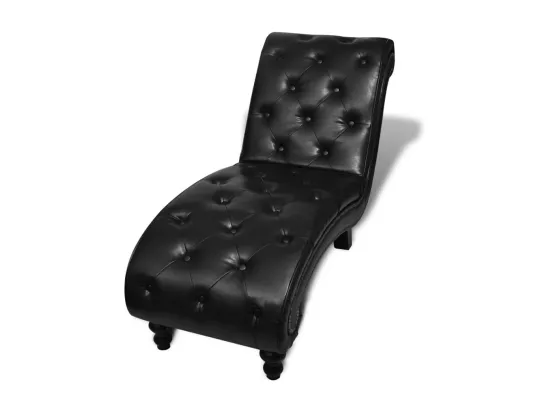 Prolenta Premium - Chaise longue Marron Similicuir
