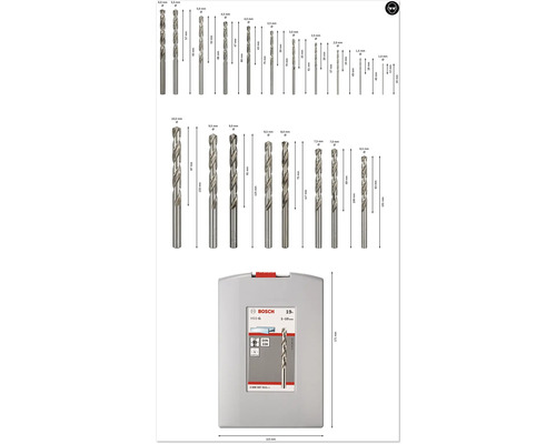HSS-G 135 Cassette Pro Box Bosch 19-delig