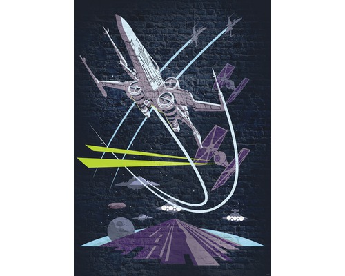 Fotobehang vliesbehang DX4-039 Disney Edition 4 Star Wars Classic x-Wing 4-delig. 200x280cm