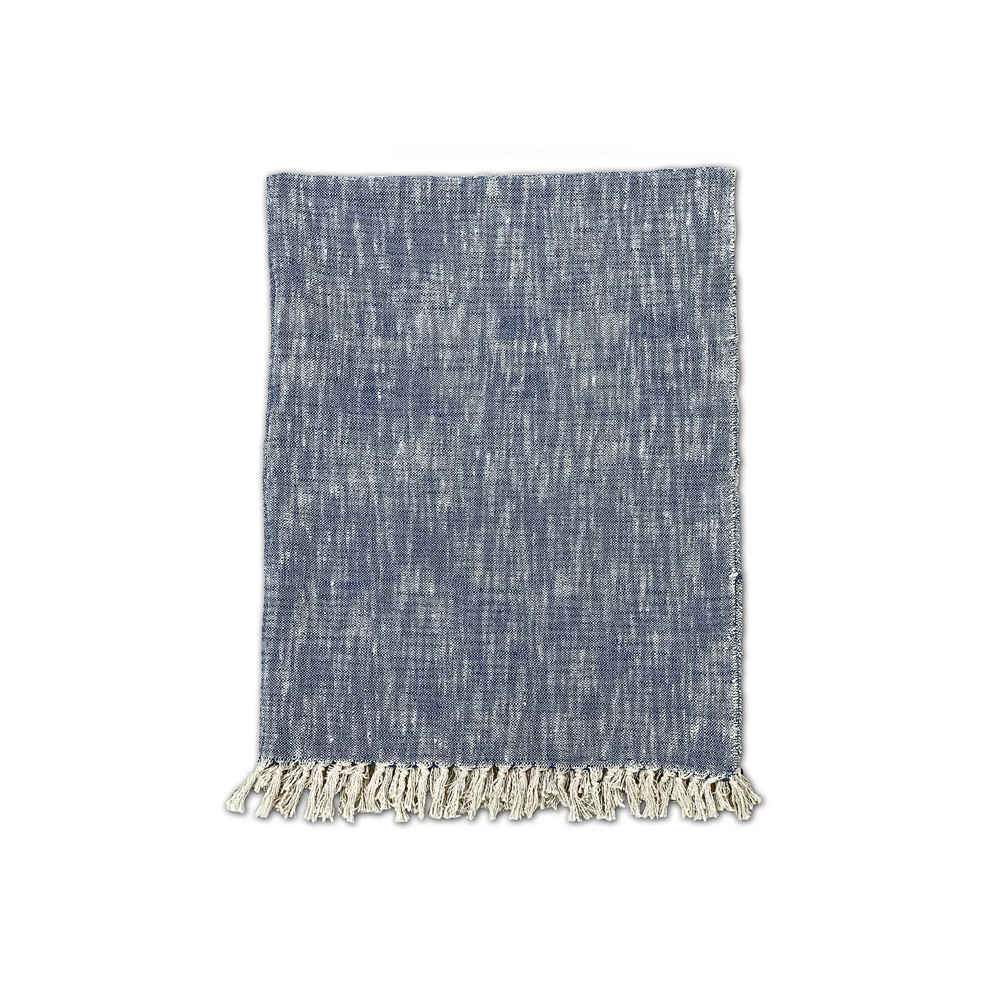 Throw 'Jodhpur', blau, weiß, B 180 cm, T 128 cm günstig bestellen
