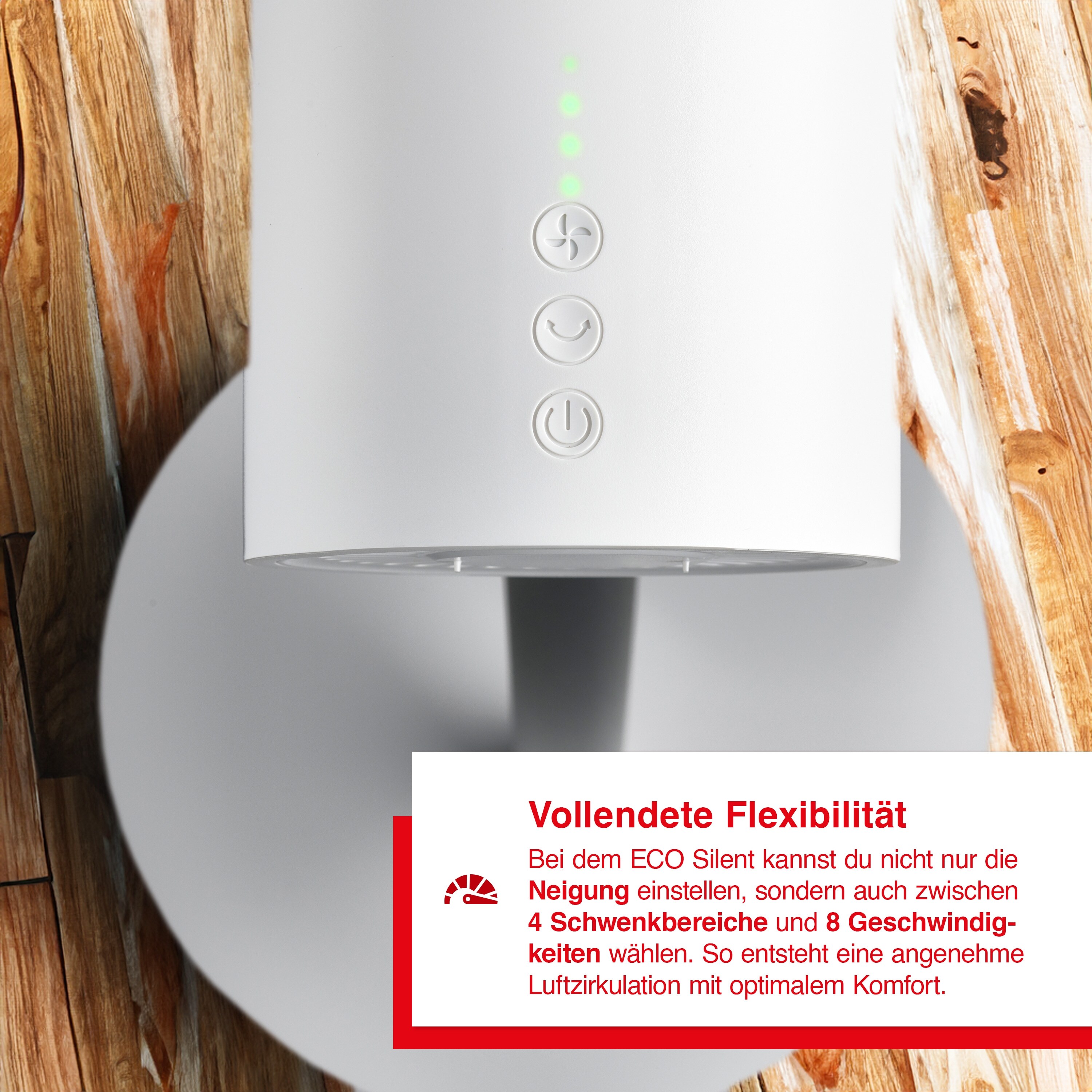 Solis Standventilator, Oszillationsfunktion, 8 Stufen, 12h Timer