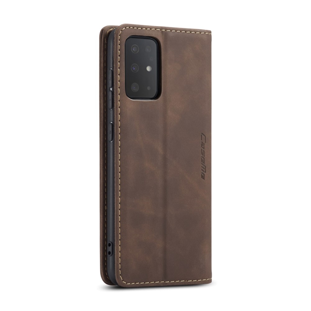 Samsung Galaxy S20 / S20 5G Leder Tasche Flip Wallet Etui mit Kartenfächern - Dunkelbraun