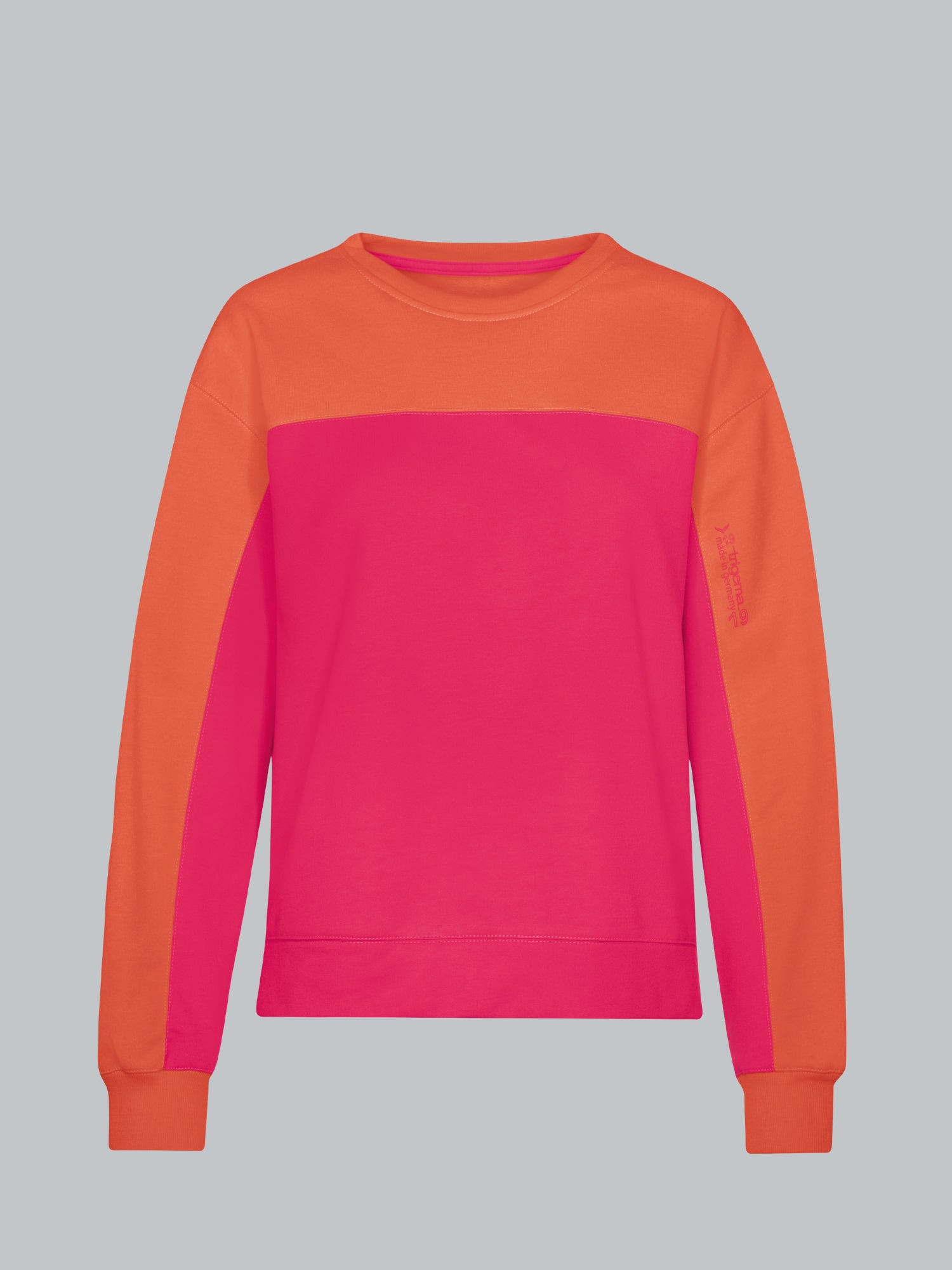 Sweatshirt in zweifarbigem Design Peach