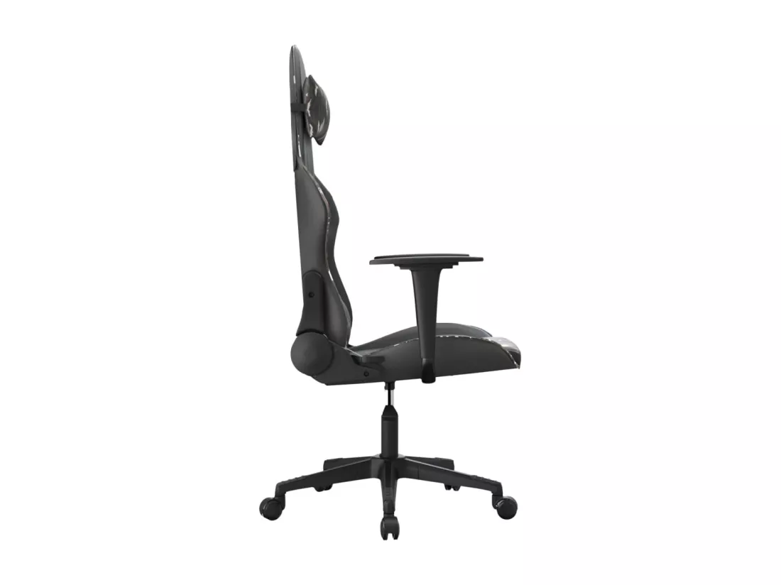 Chaise de jeu Noir et camouflage Similicuir