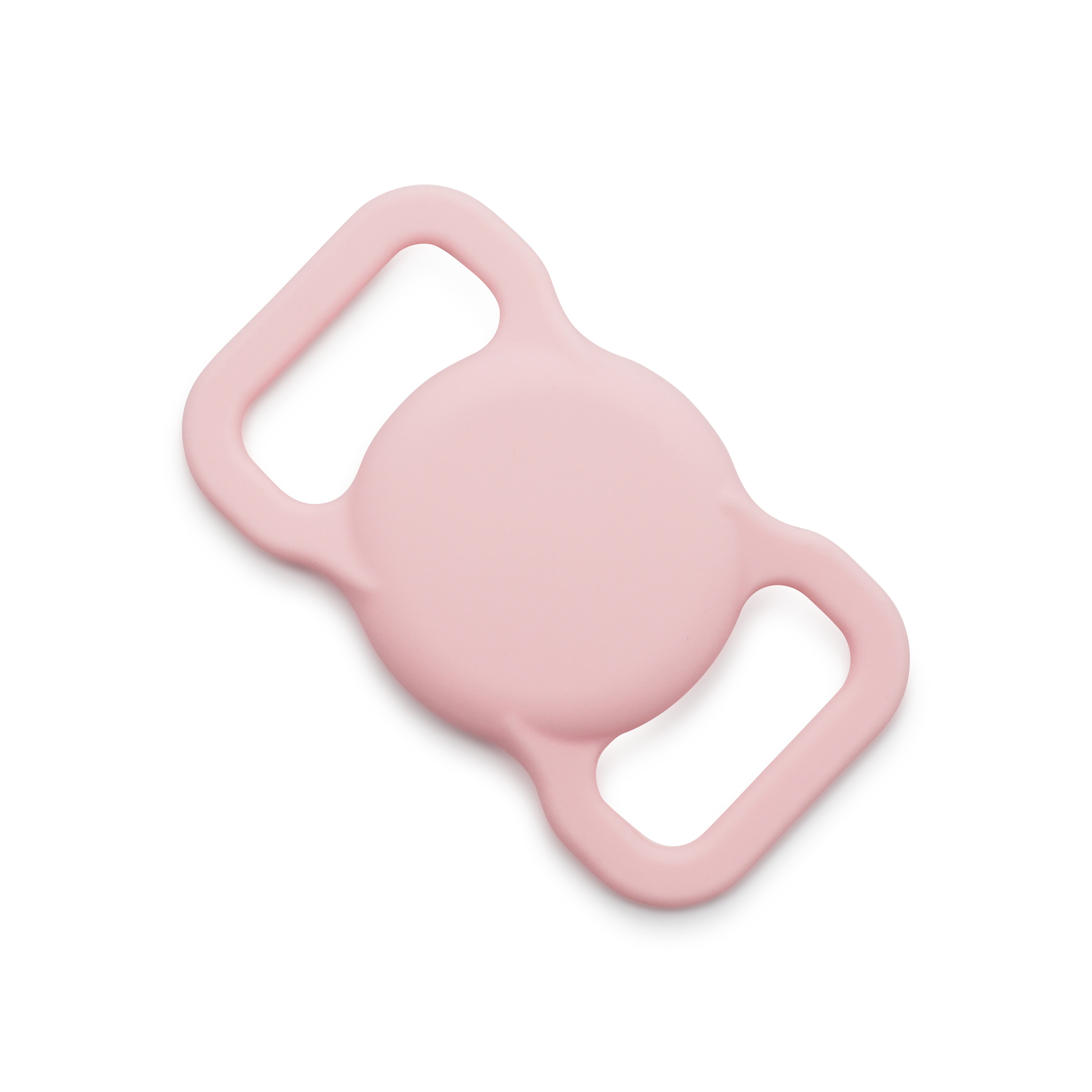Apple AirTag Silikon Case Hülle Halsband Halterung für Haustiere (Hund / Katze) - Rosa