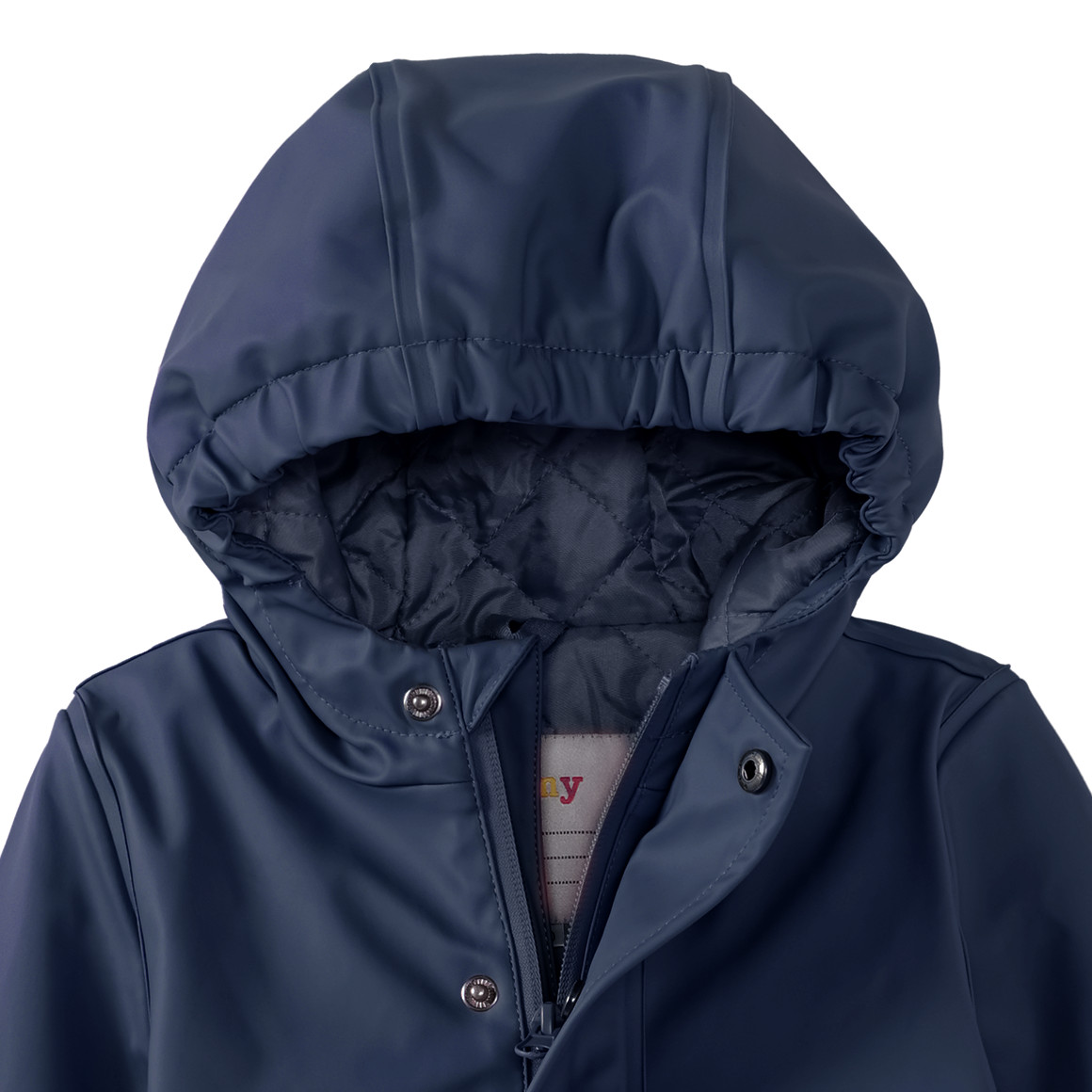 Famy Baby Regenjacke mit gestepptem Futter dunkelblau