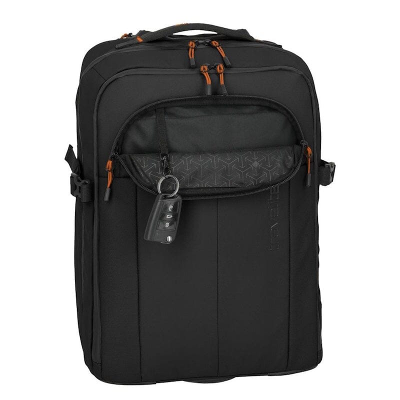 Travelite Laptoptrolley / Rugtas Zwart