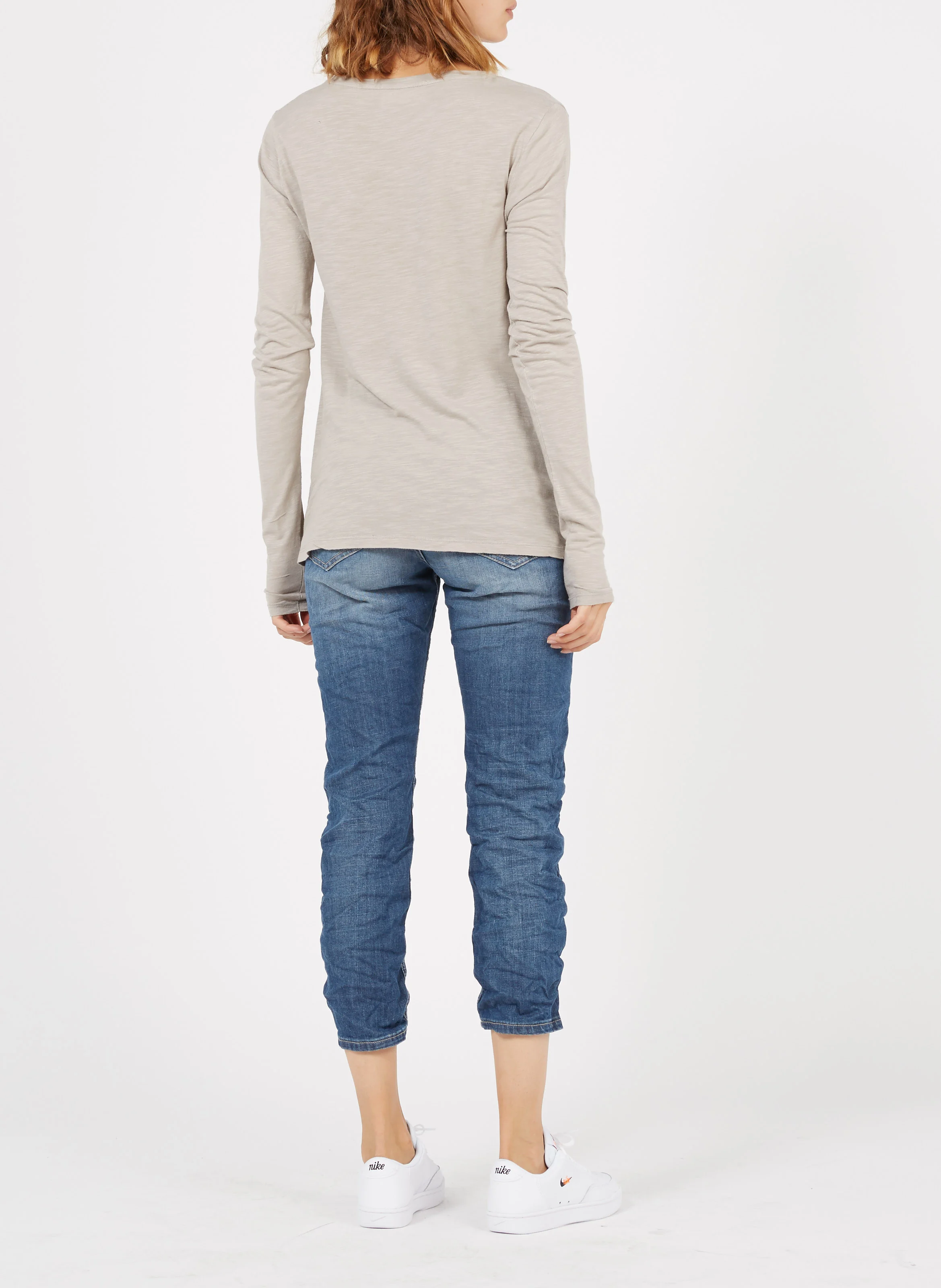 Jean cropped délavé | Bleu