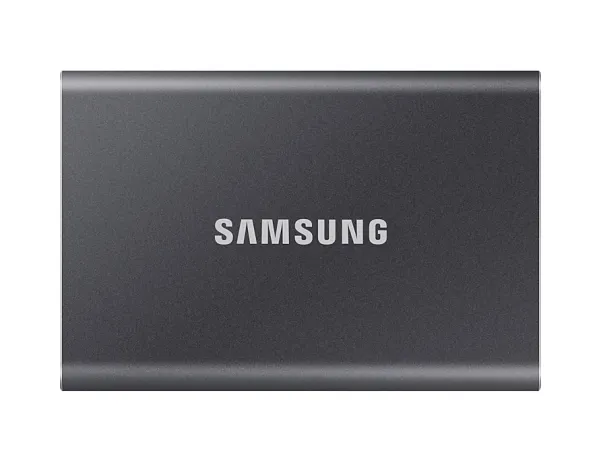 Samsung T7 MU-PC2T0T - SSD - krypteret - 2 TB - ekstern (bærbar) - USB 3.2 Gen 2 (USB-C stikforbindelse) - 256-bit AES - titan grå