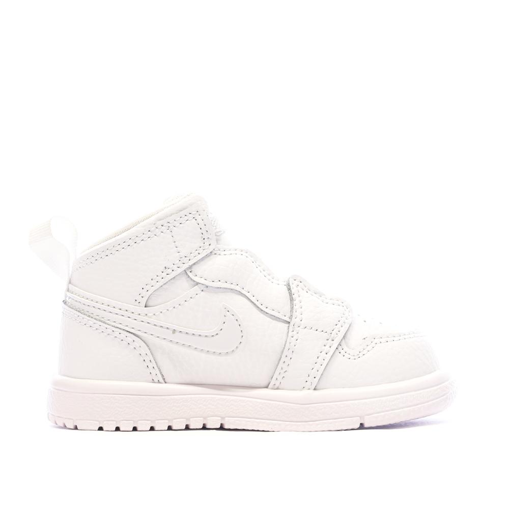 Nike Baskets Blanches Garçon Nike Jordan 1