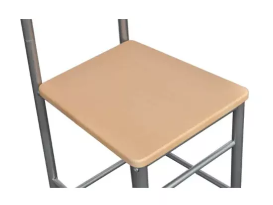 Chaise valet de nuit bois et métal design unique (lot de 2)