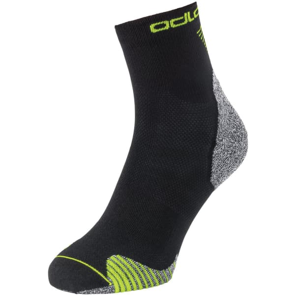 Chaussette running ODLO CERAMICOOL QUARTER 3 PACK BLACK/MULTICOLOR